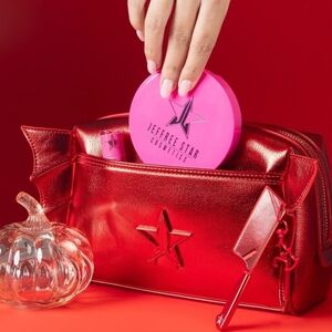 Jeffree Star Metallic Cosmetic Pouch - Red